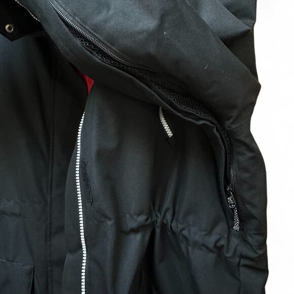WEARCOLOUR Black Red Lined‎ Hooded Jacket Men's Size L Waterproof Snow Ski Coat - Picture 8 of 14